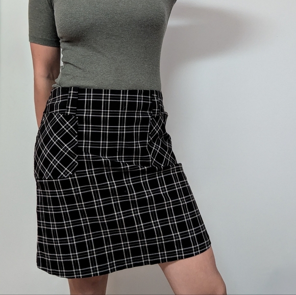 VINTAGE  Le Chateau Plaid Mini Skirt - Picture 2 of 4